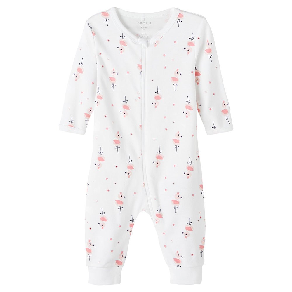 name it zip flamingo baby pyjama blanc 6 months fille