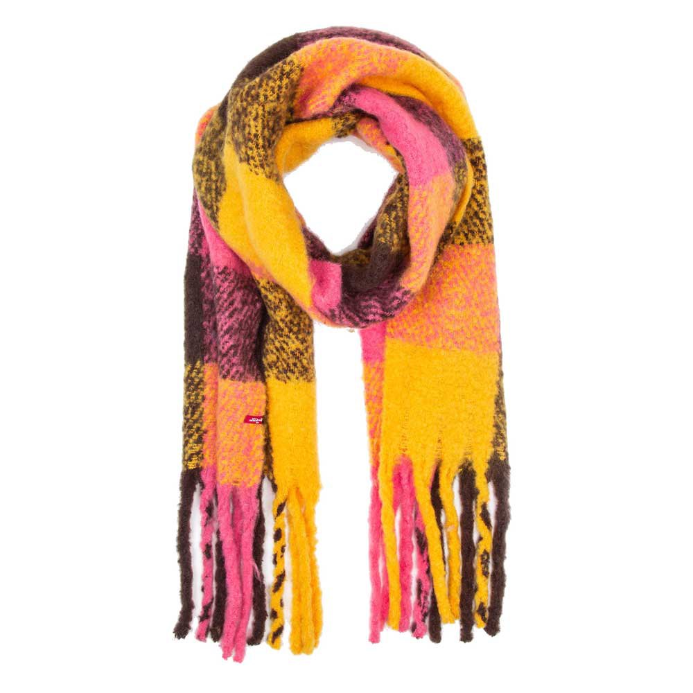 levis accessories plaid scarf multicolore  homme