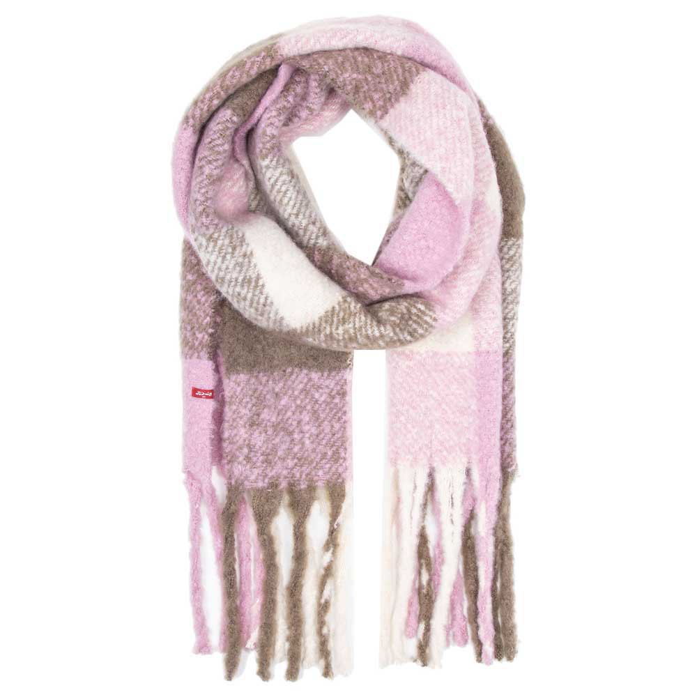 levis accessories plaid scarf rose  homme