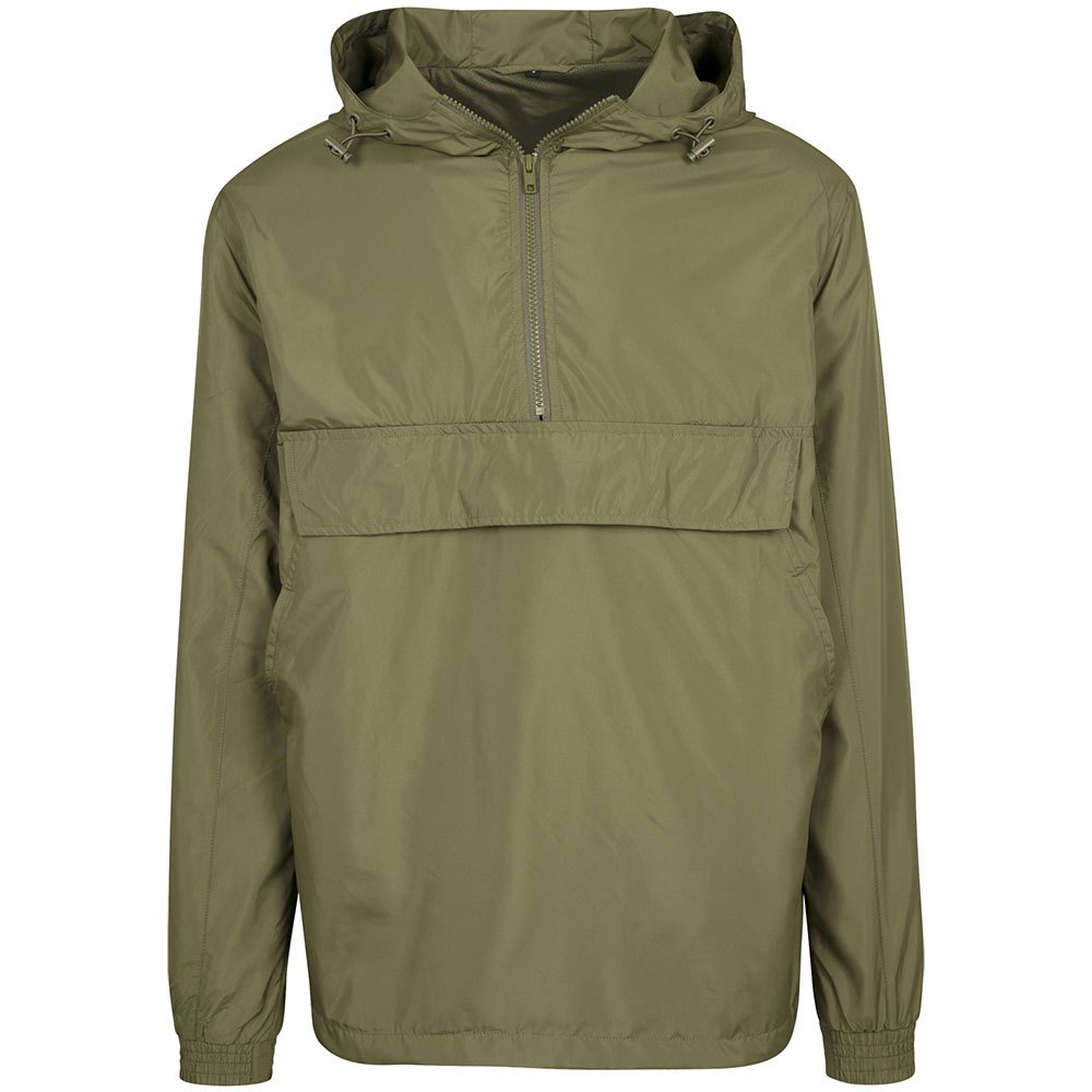 build your brand basic pull over jacket vert xl homme