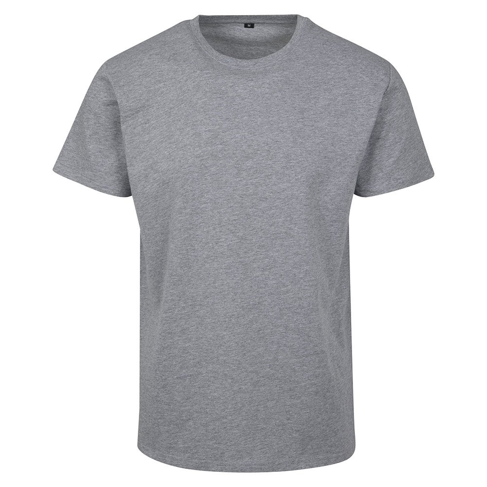 build your brand basic short sleeve crew neck t-shirt gris 3xl homme