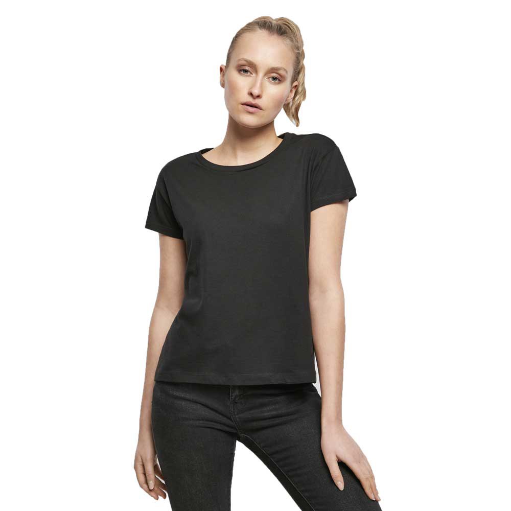 build your brand box short sleeve crew neck t-shirt noir 5xl femme