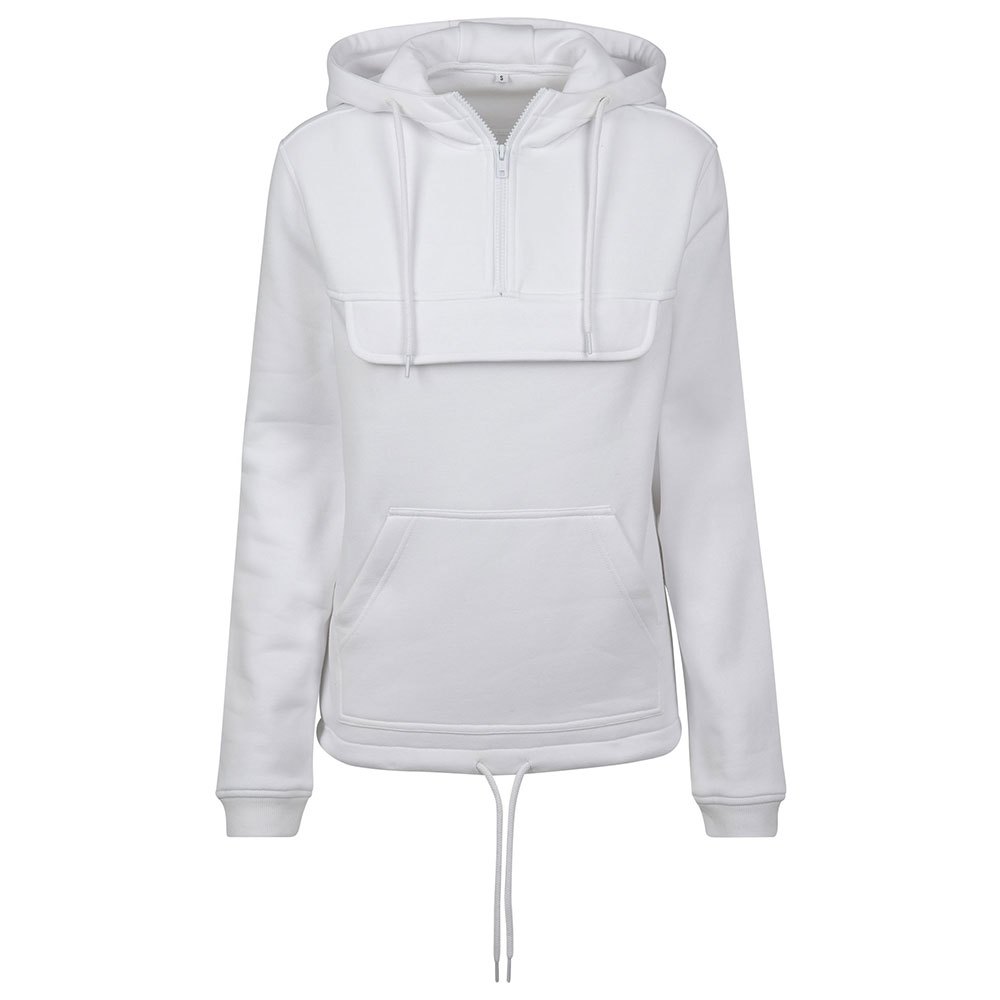build your brand sweat pull over hoodie blanc 4xl femme