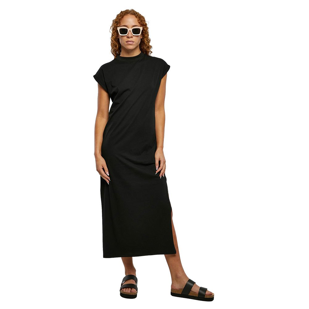 urban classics extended shoulder sleveless long dress noir l femme