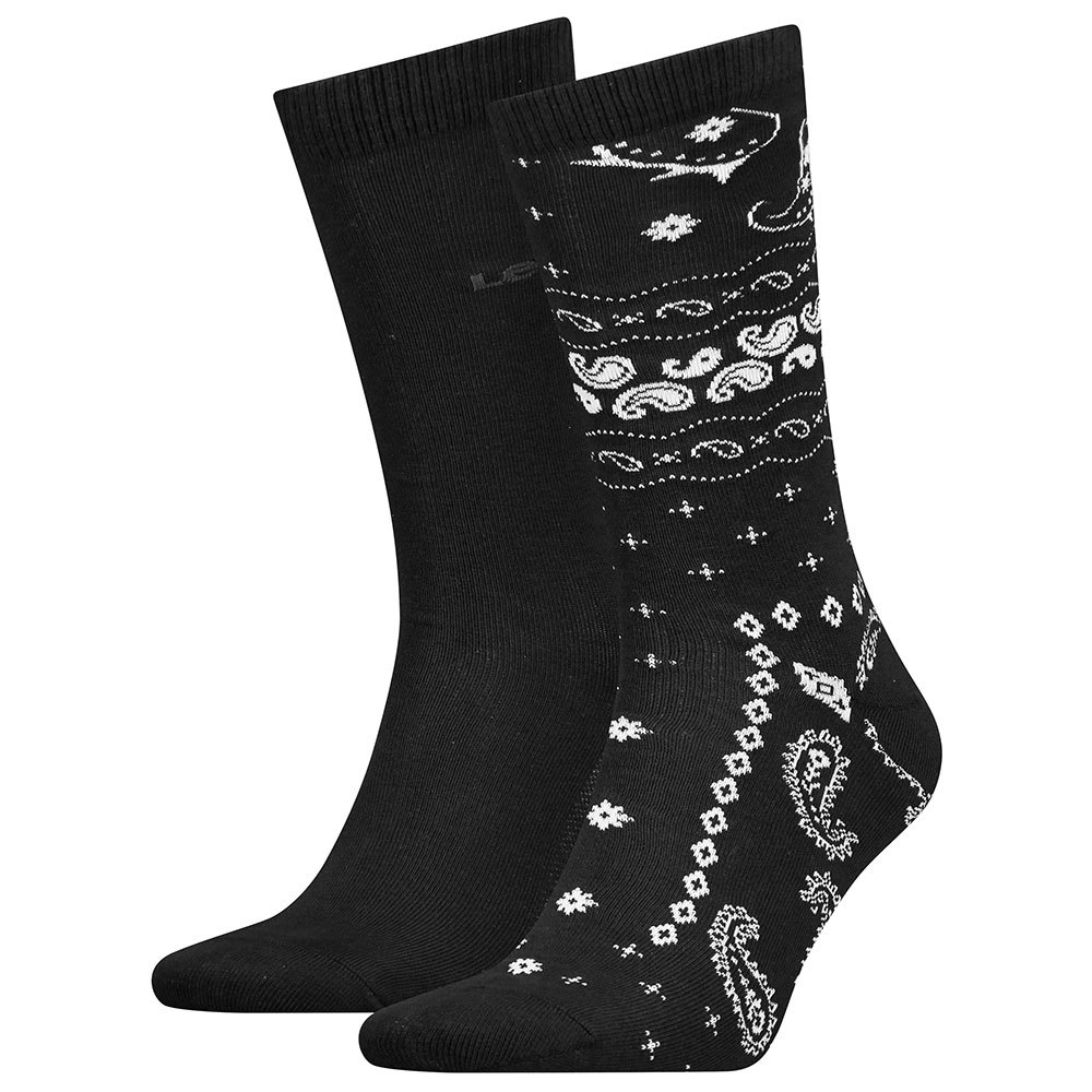 levi´s ® bandana socks 2 pairs noir eu 39-42 homme
