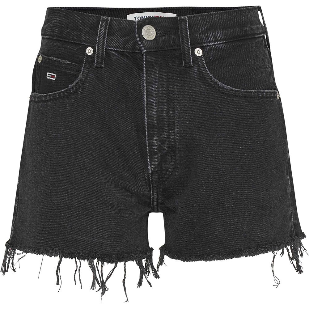 tommy jeans hot pant bg0085 denim shorts gris 25 femme