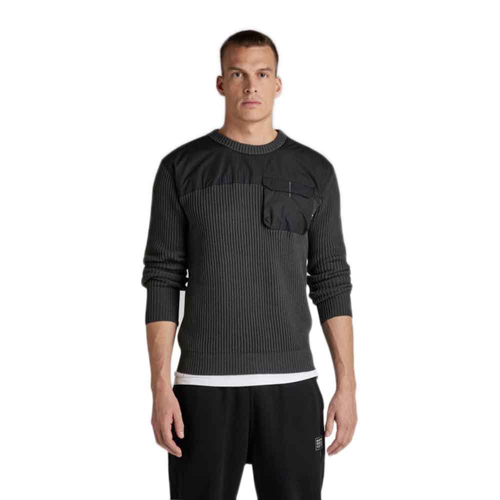 g-star army sweater refurbished gris m homme