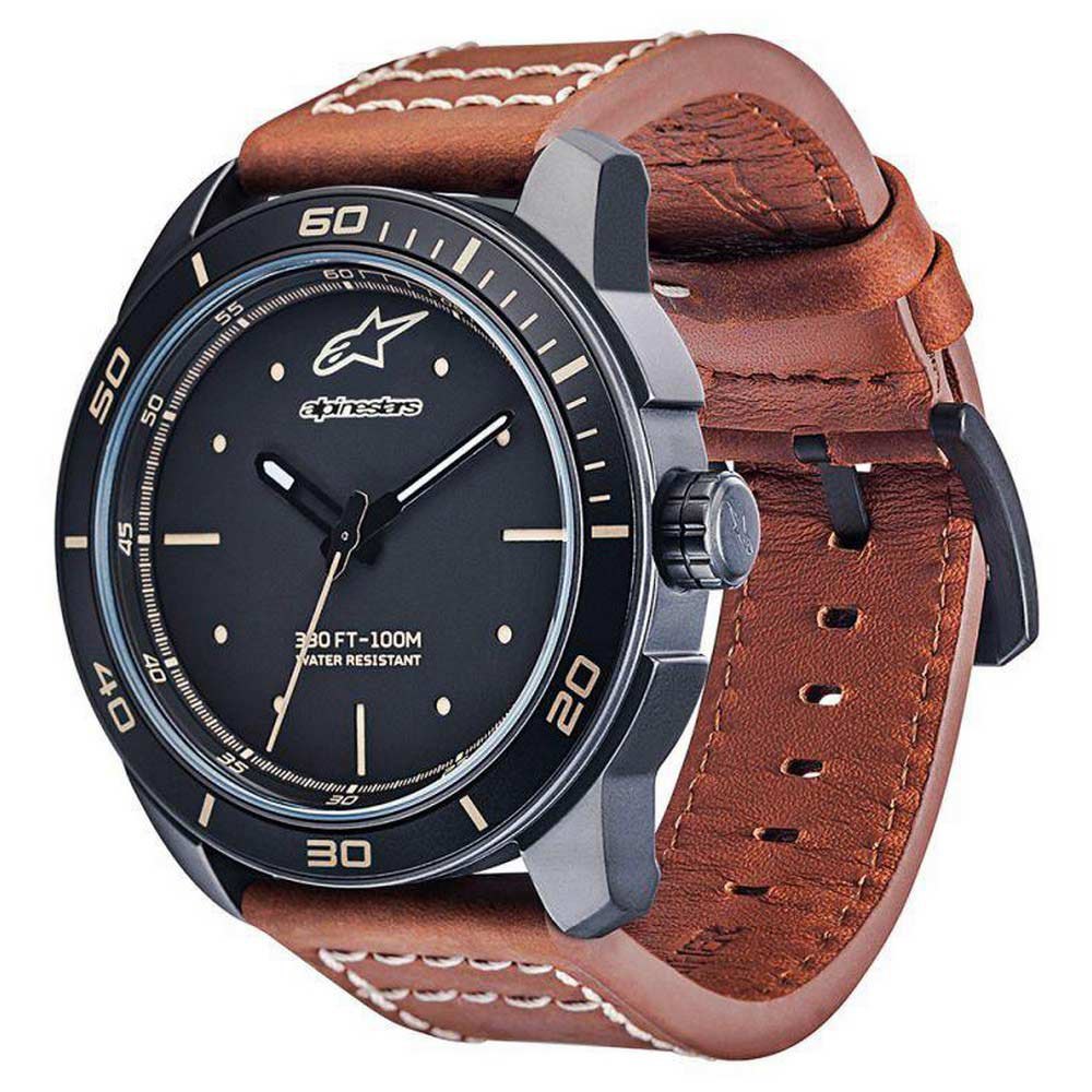 alpinestars tech 3h watch leather refurbished marron