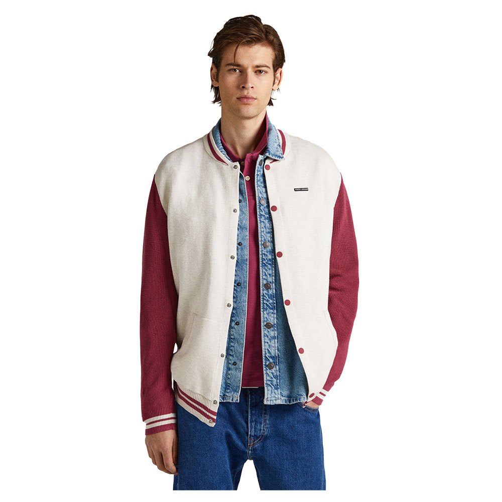 pepe jeans sipson bomber jacket beige s homme