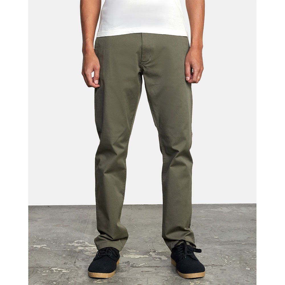 rvca the weekend stretch pants vert 30 homme