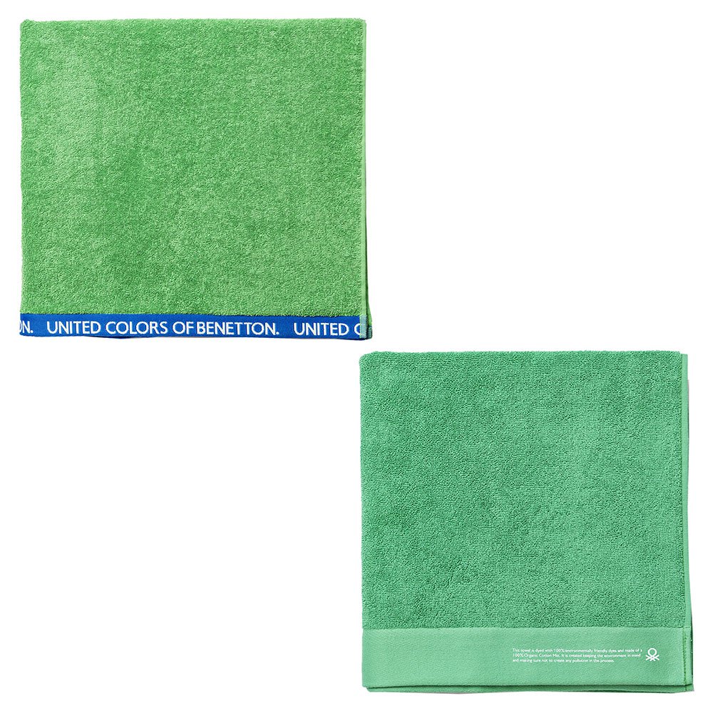 benetton 90x150 cm towel 2 units vert  homme