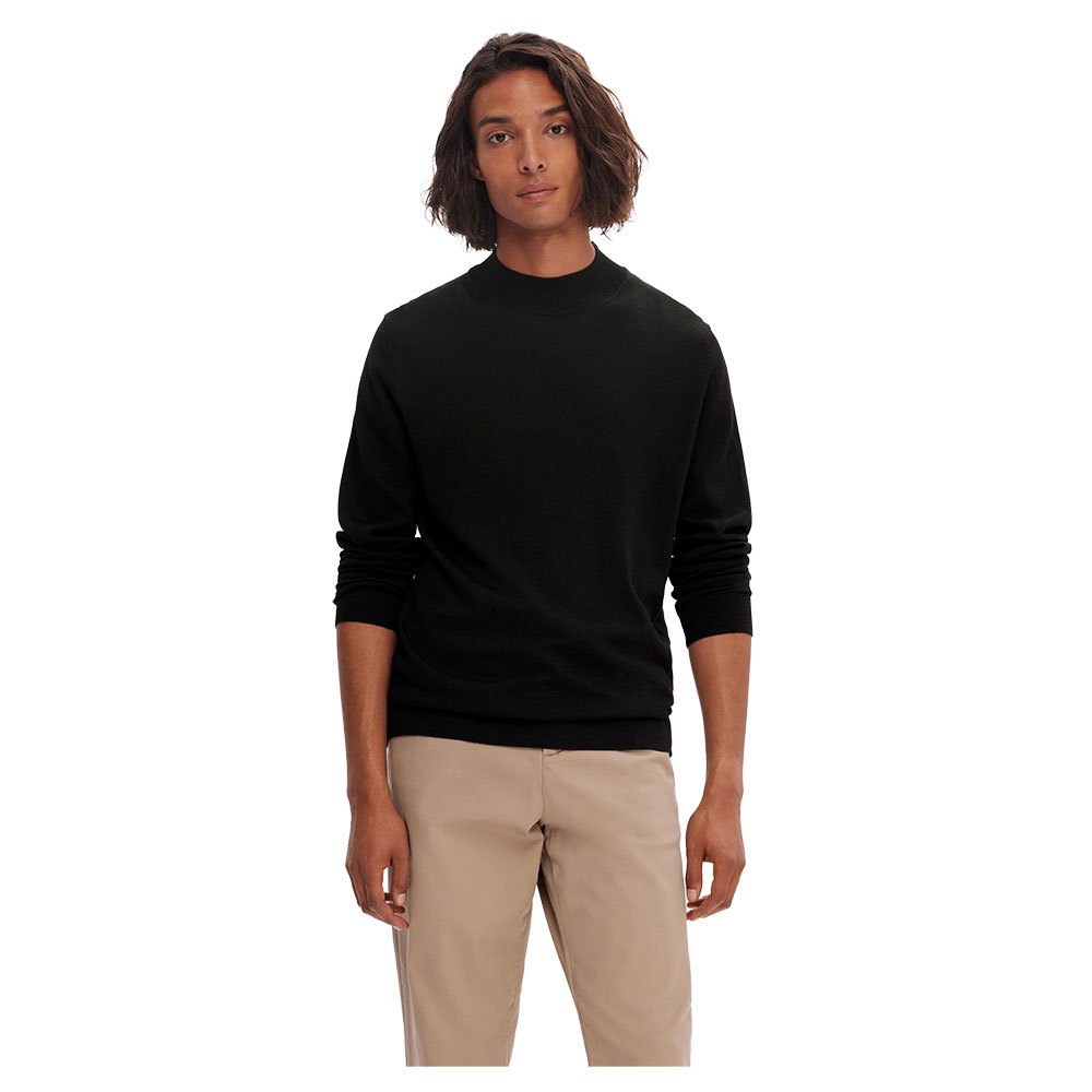 selected 16090148 town sweater noir m homme
