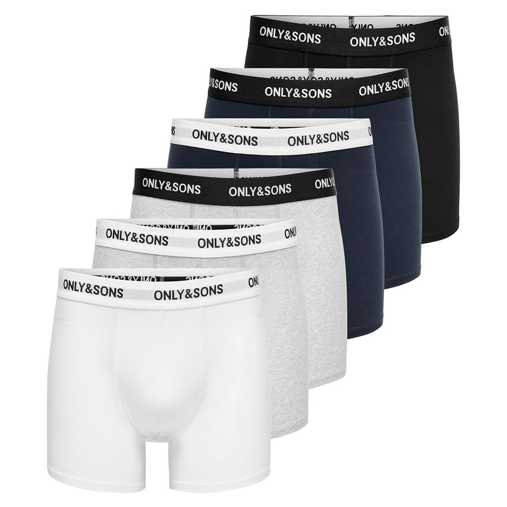 only & sons fitz solid boxer 7 units multicolore xs homme