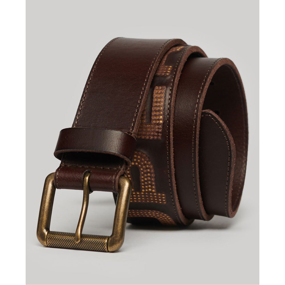 superdry leather belt marron xl homme