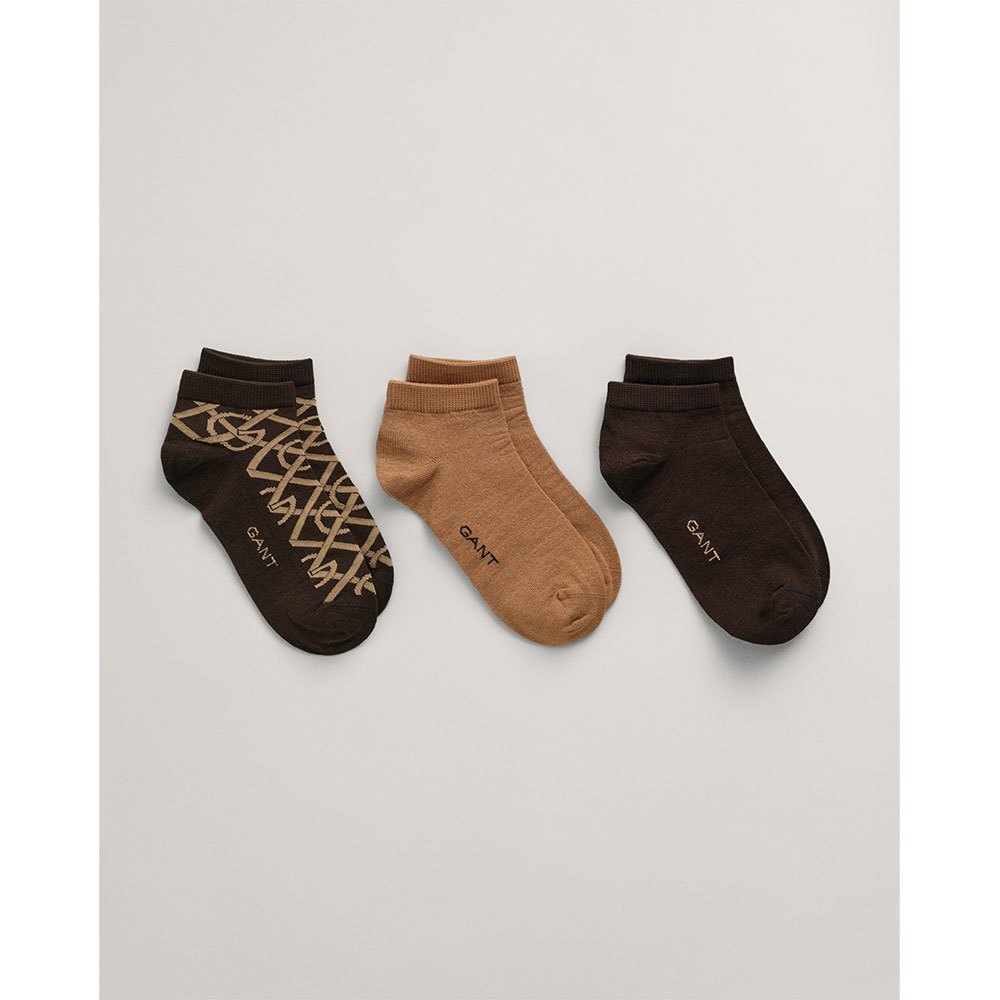 gant pattern socks 3 pairs marron eu 39-41 femme