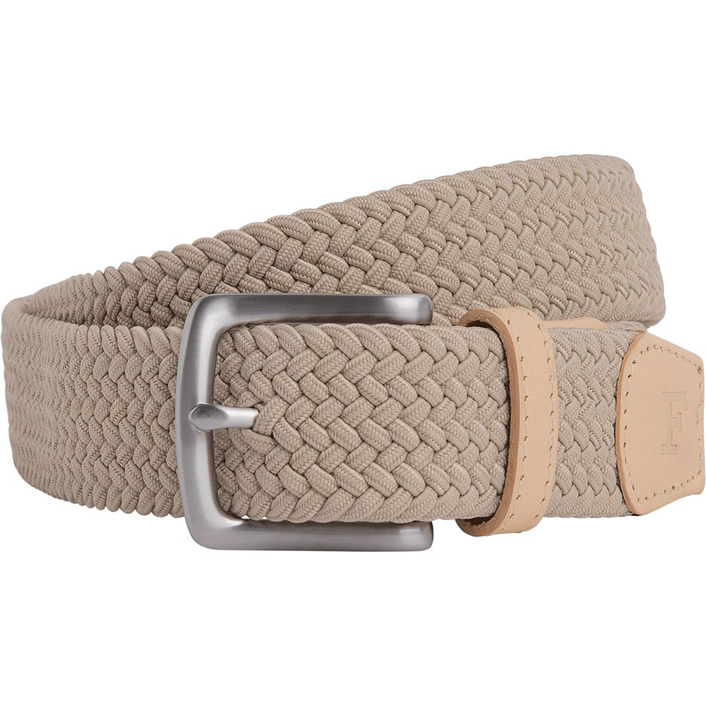 façonnable solid braid el belt beige 105 cm homme