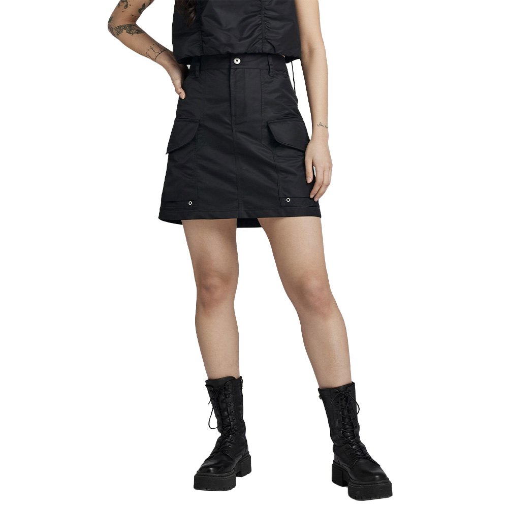 g-star d24230-c143 short skirt noir 32 femme