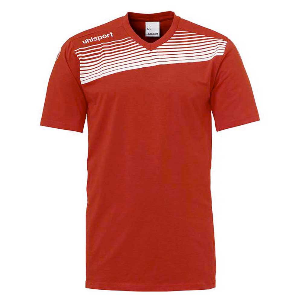 uhlsport liga 2.0 training short sleeve t-shirt rouge,blanc 128 cm garçon