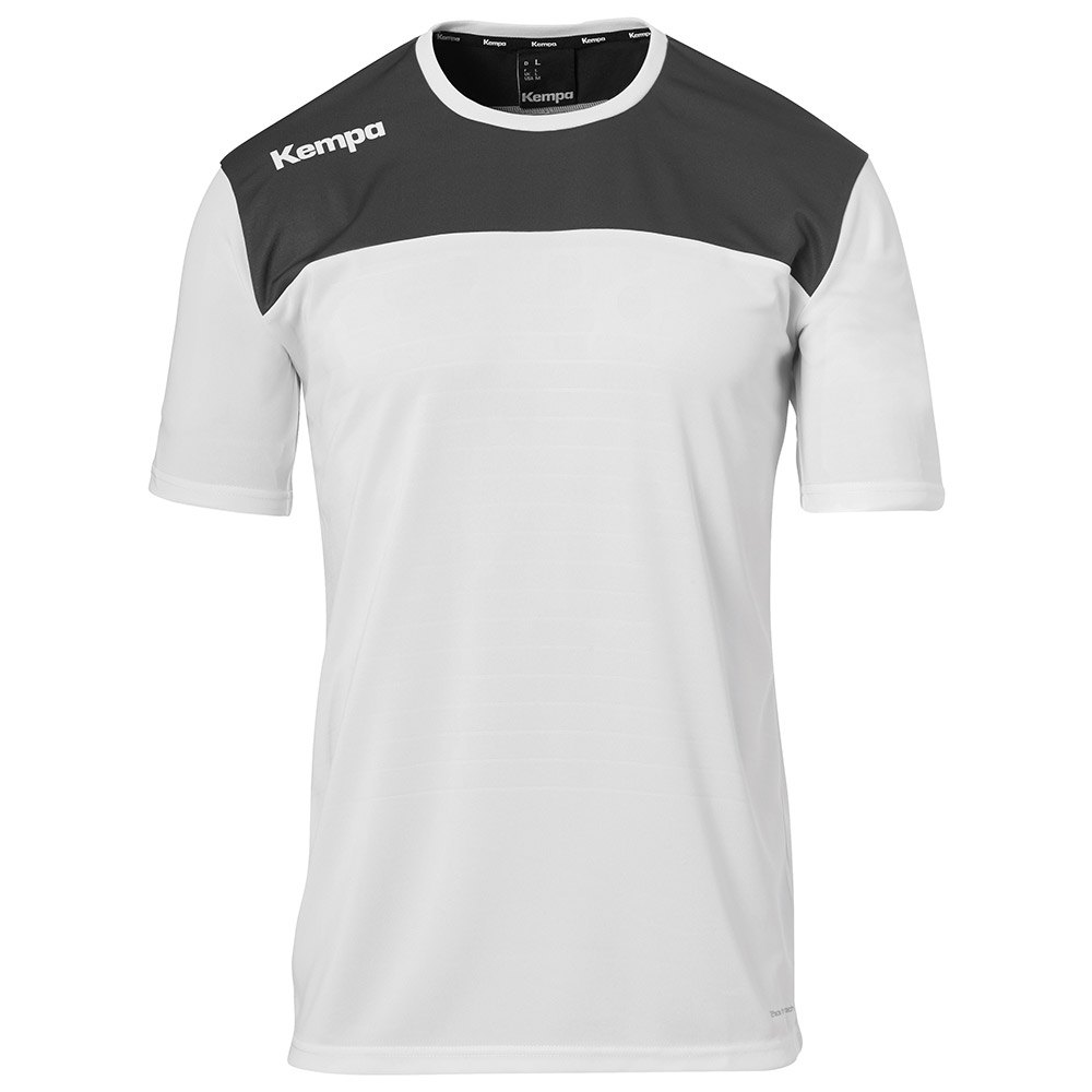 kempa emotion 2.0 short sleeve t-shirt blanc,gris 2xl homme