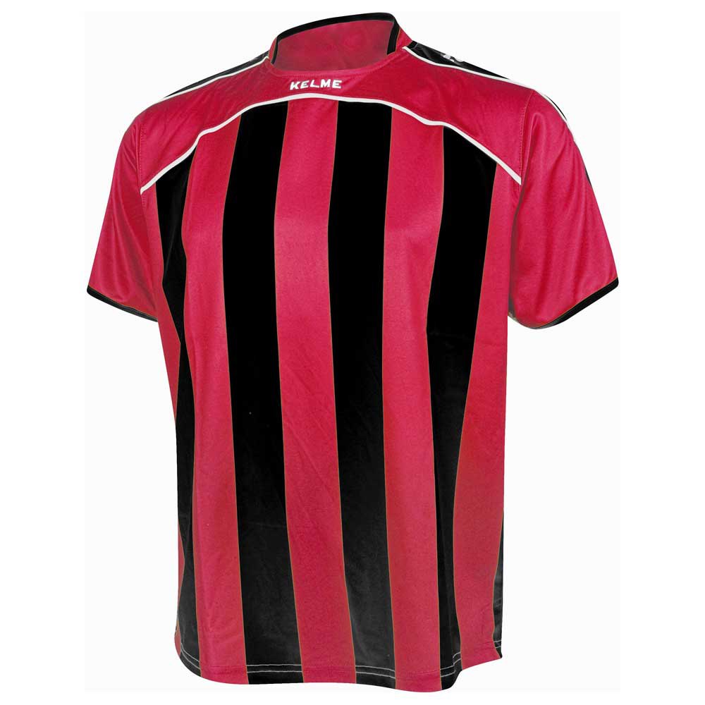 kelme liga short sleeve t-shirt rouge,noir xl homme