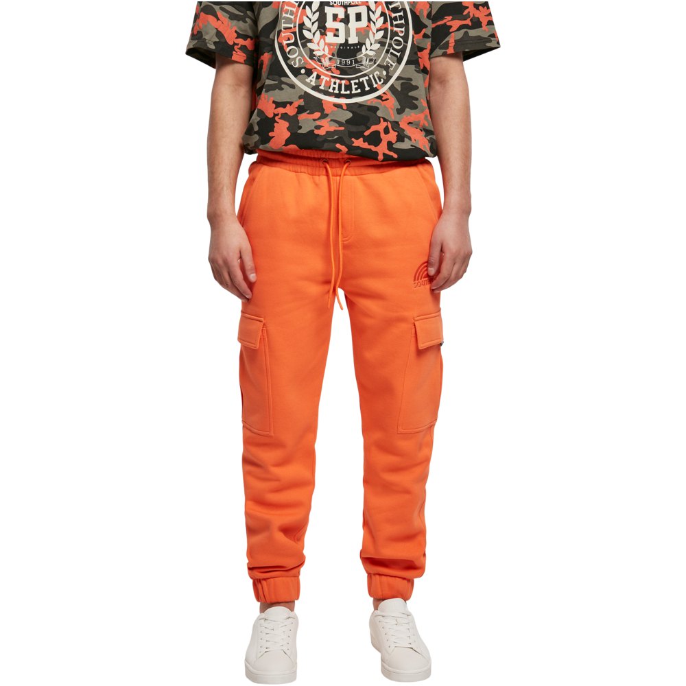 southpole cargo pants orange m homme