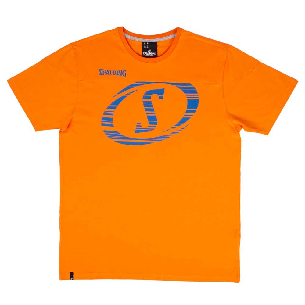 spalding fast short sleeve t-shirt orange 3xl homme