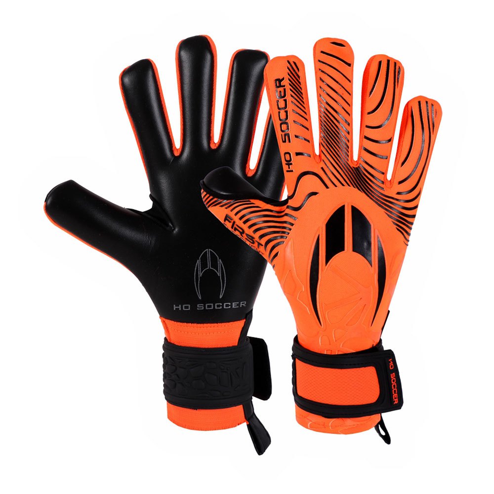 ho soccer sl first goalkeeper gloves orange 8 1/2