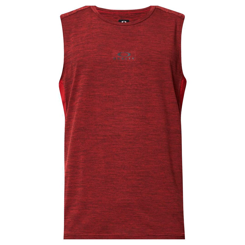 oakley apparel o fit rc sleeveless t-shirt rouge l homme