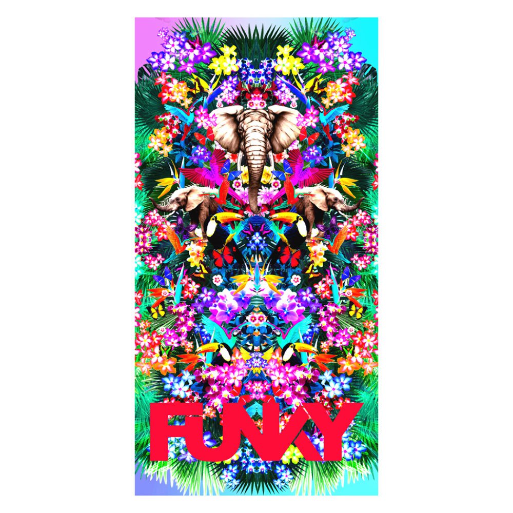 funky trunks micro mate jungle boogie towel multicolore 80 x 160 cm