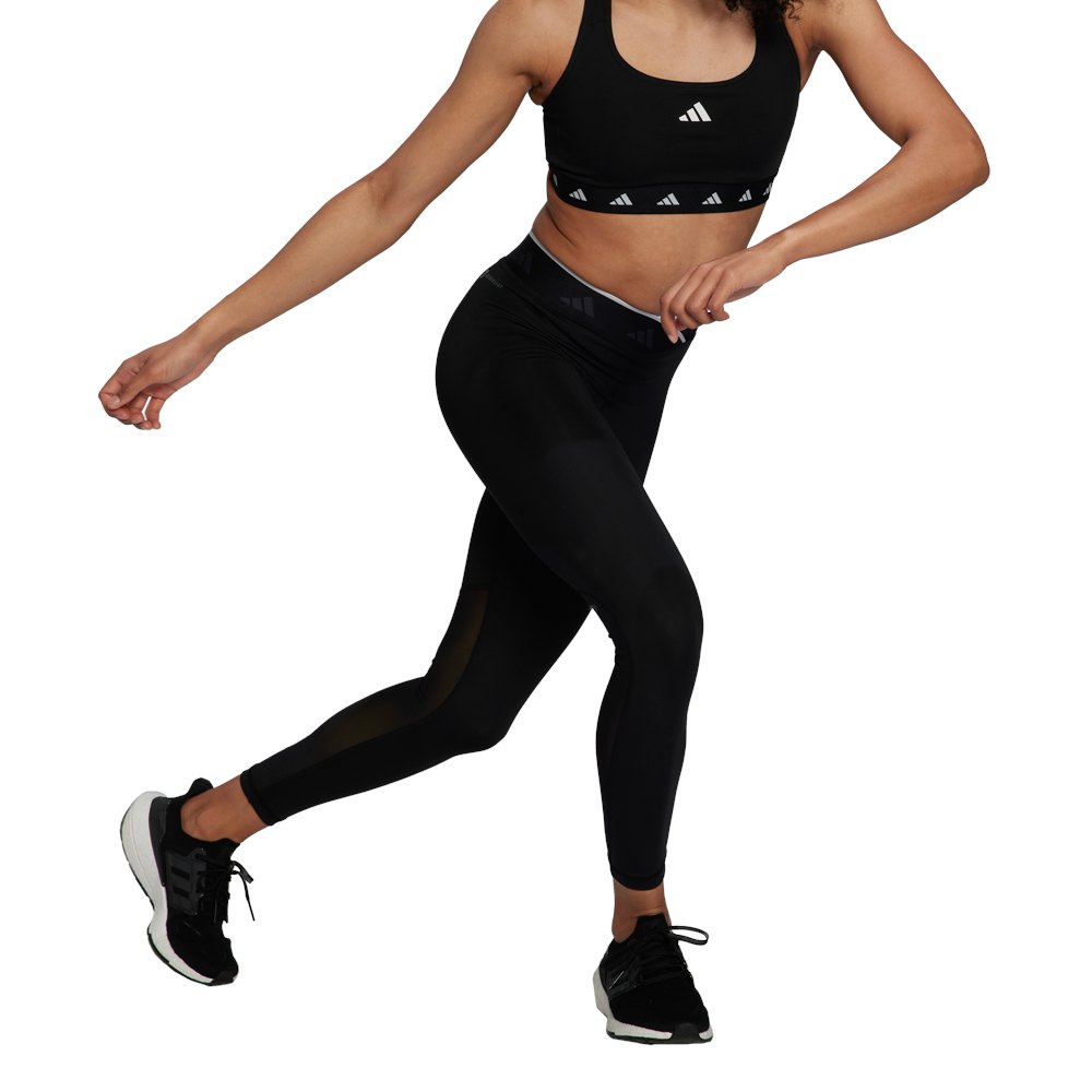 adidas techfit v-shaped elastic 7/8 leggings noir xl / regular femme