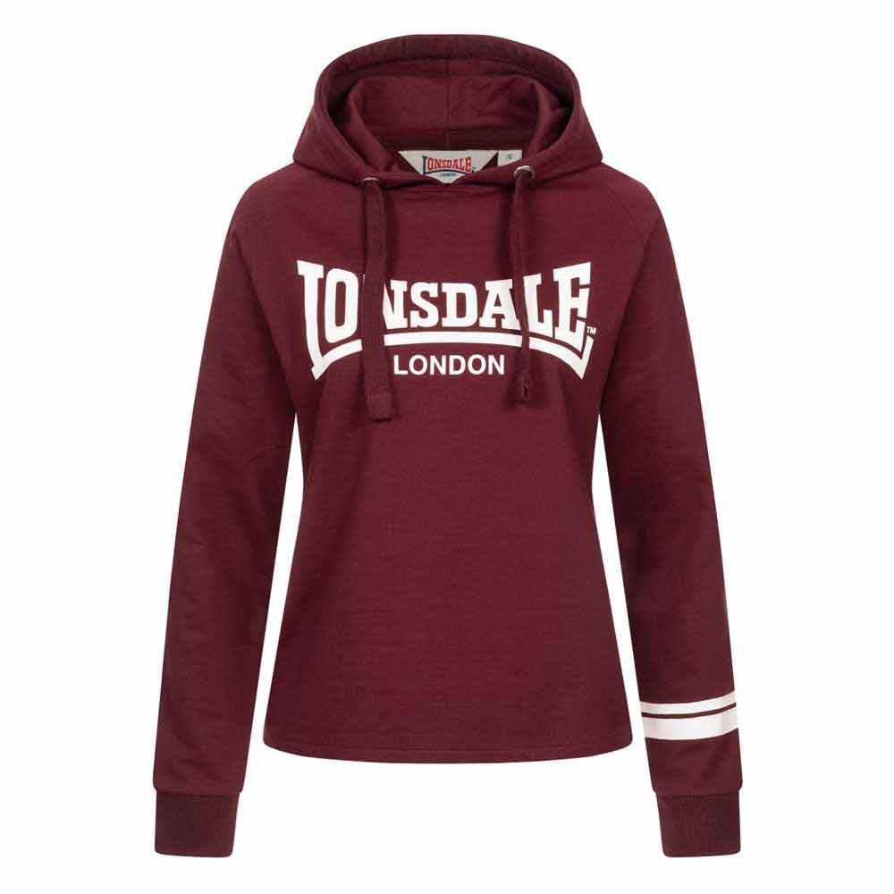 lonsdale callanish hoodie rouge xs femme