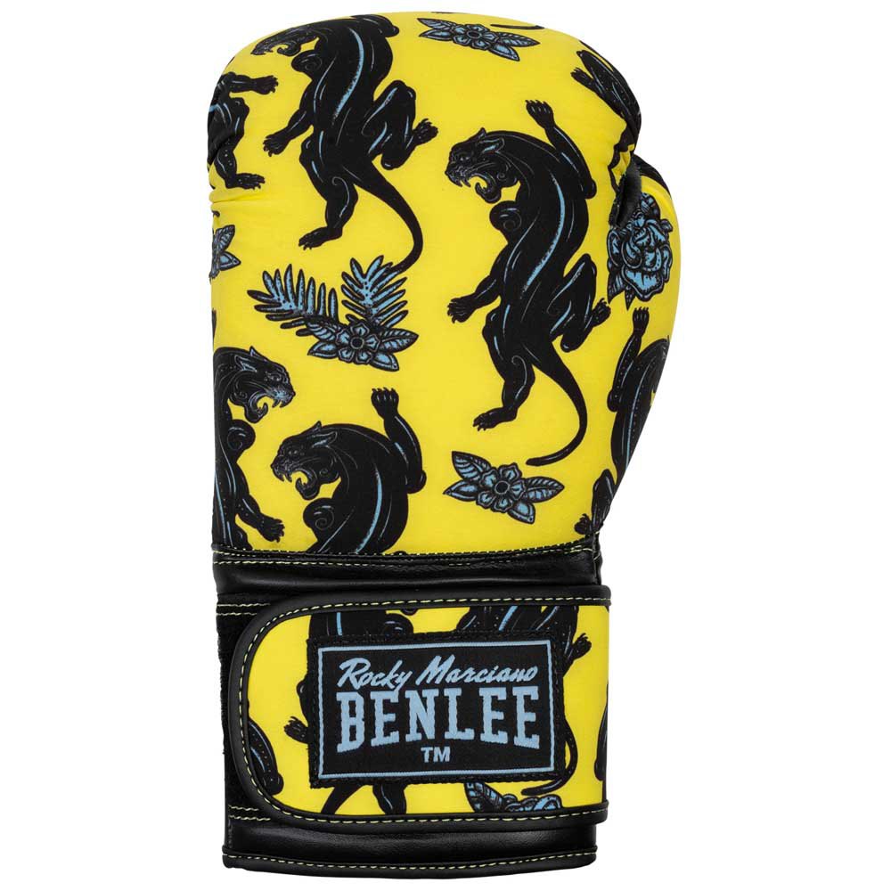 benlee panther artificial leather boxing gloves jaune,noir 14 oz
