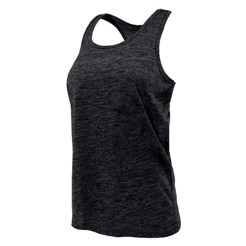 joluvi split sleeveless t-shirt noir 2xl femme