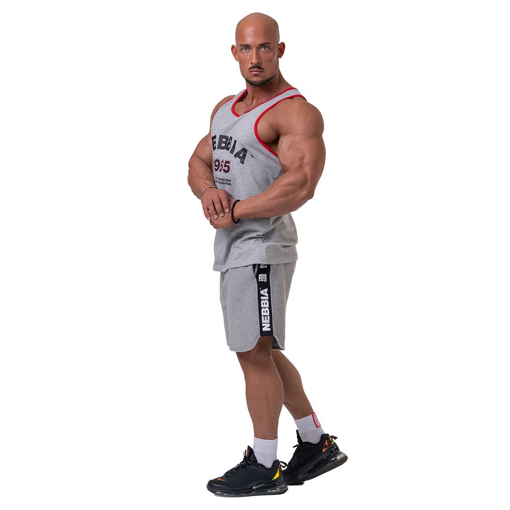 nebbia old-school muscle 193 sleeveless t-shirt gris l homme