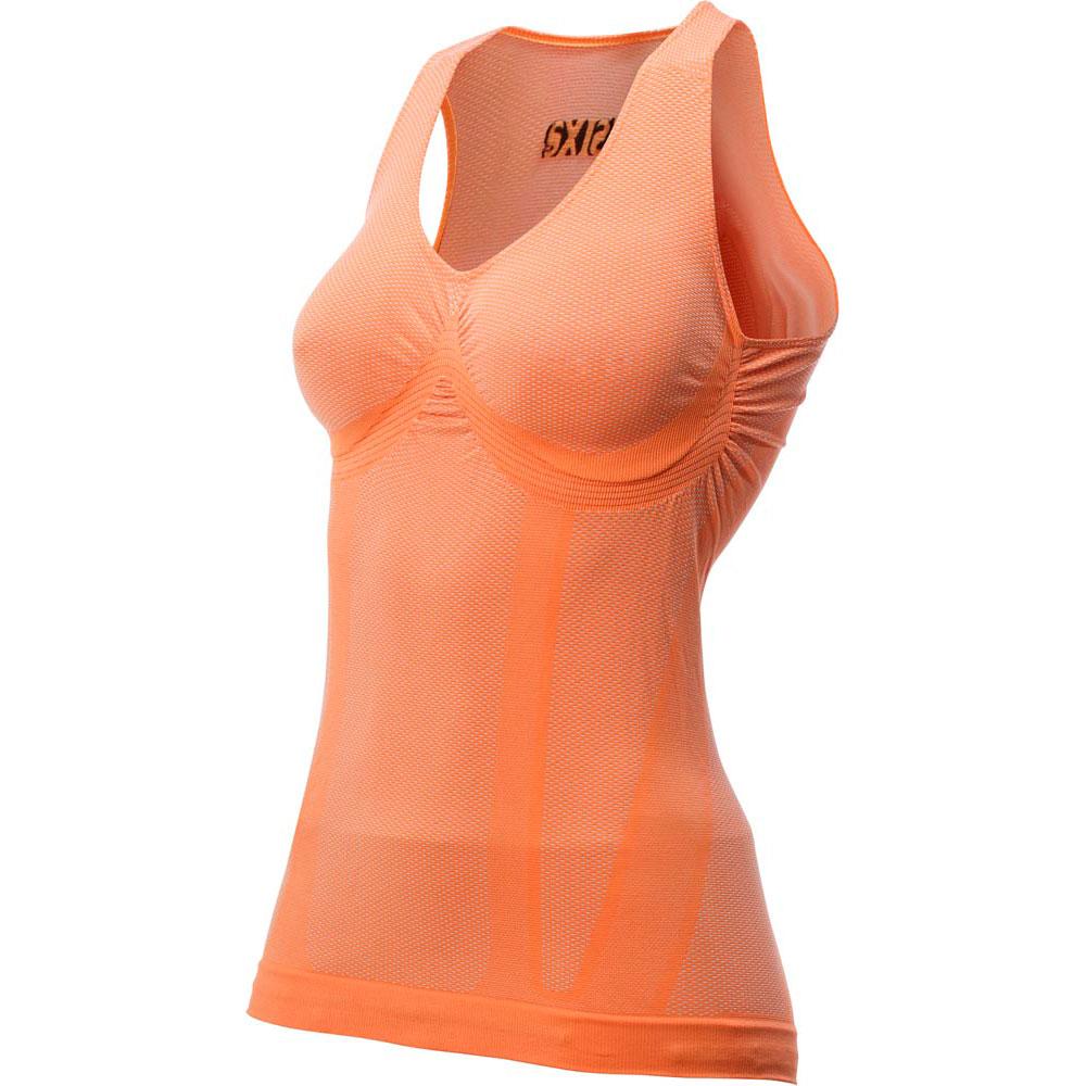 sixs sleeveless base layer orange s femme