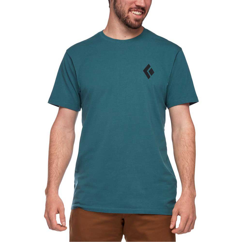 black diamond equipment for alpinists short sleeve t-shirt bleu xl homme