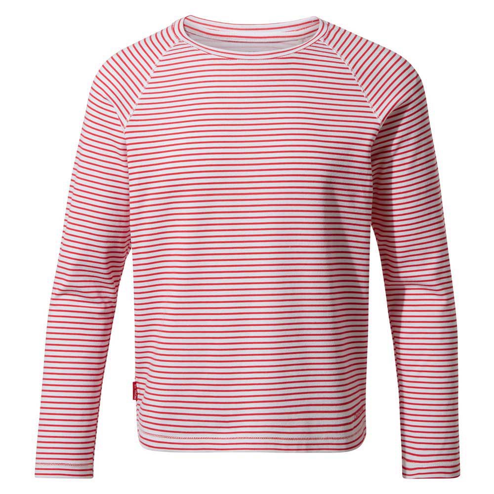 craghoppers nosilife paola long sleeve t-shirt rouge 9-10 years