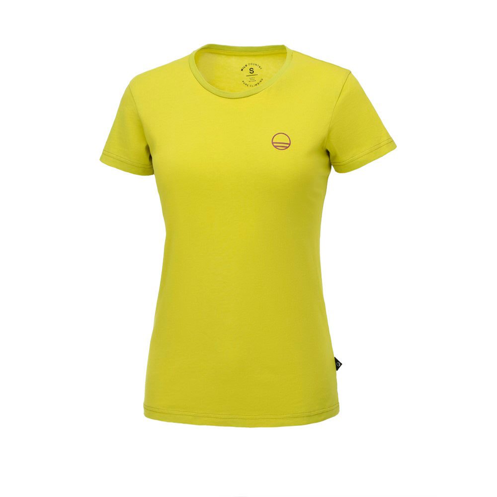wildcountry stamina short sleeve t-shirt jaune m femme