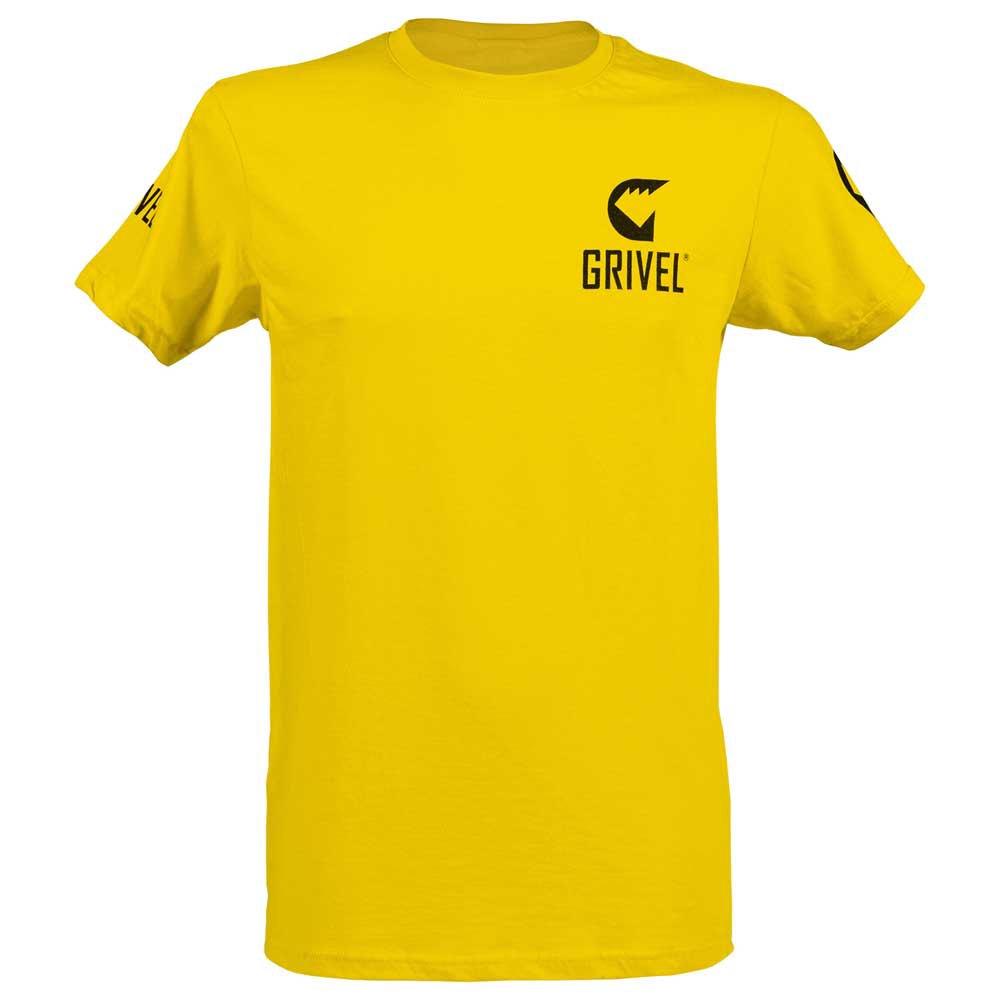 grivel logo short sleeve t-shirt jaune xl homme
