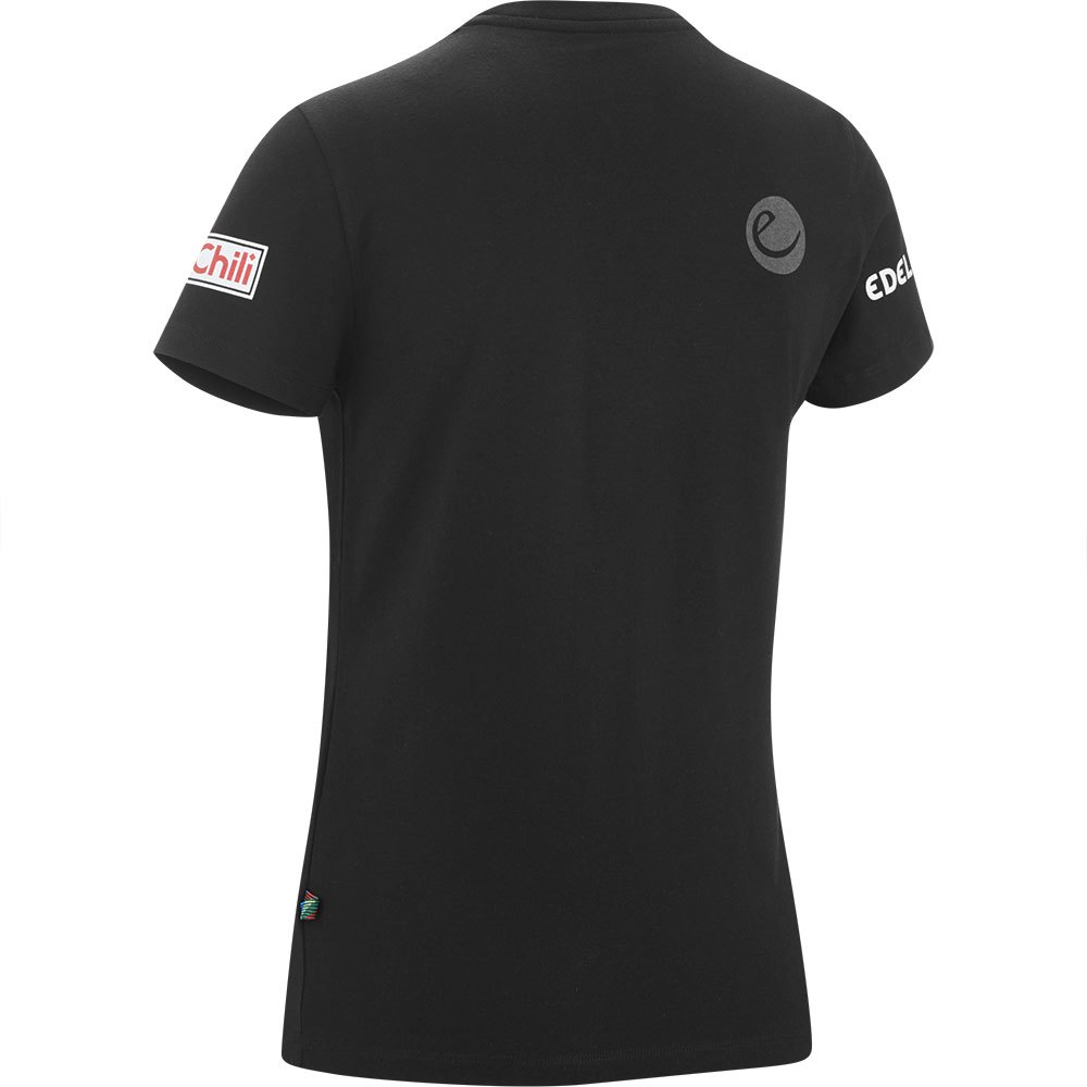 edelrid branding short sleeve t-shirt noir xs femme