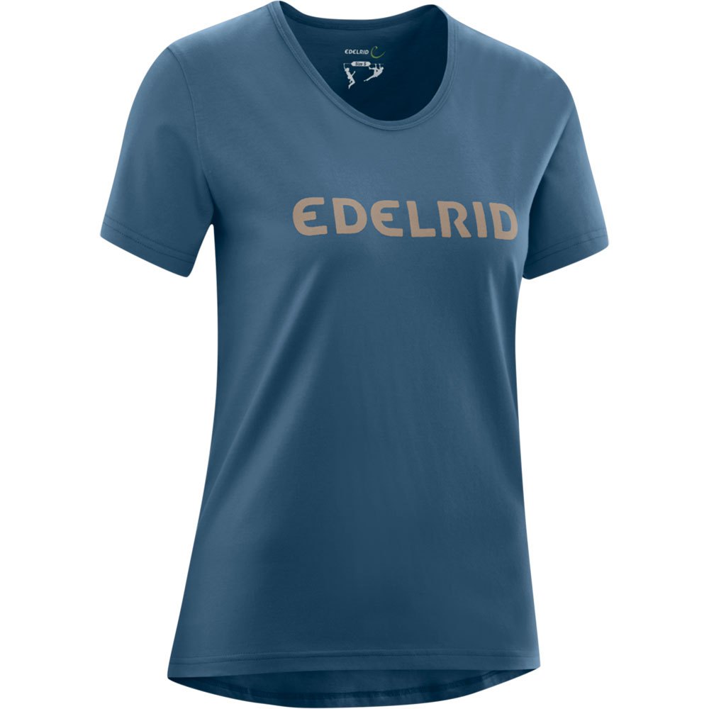 edelrid corporate short sleeve t-shirt bleu l femme