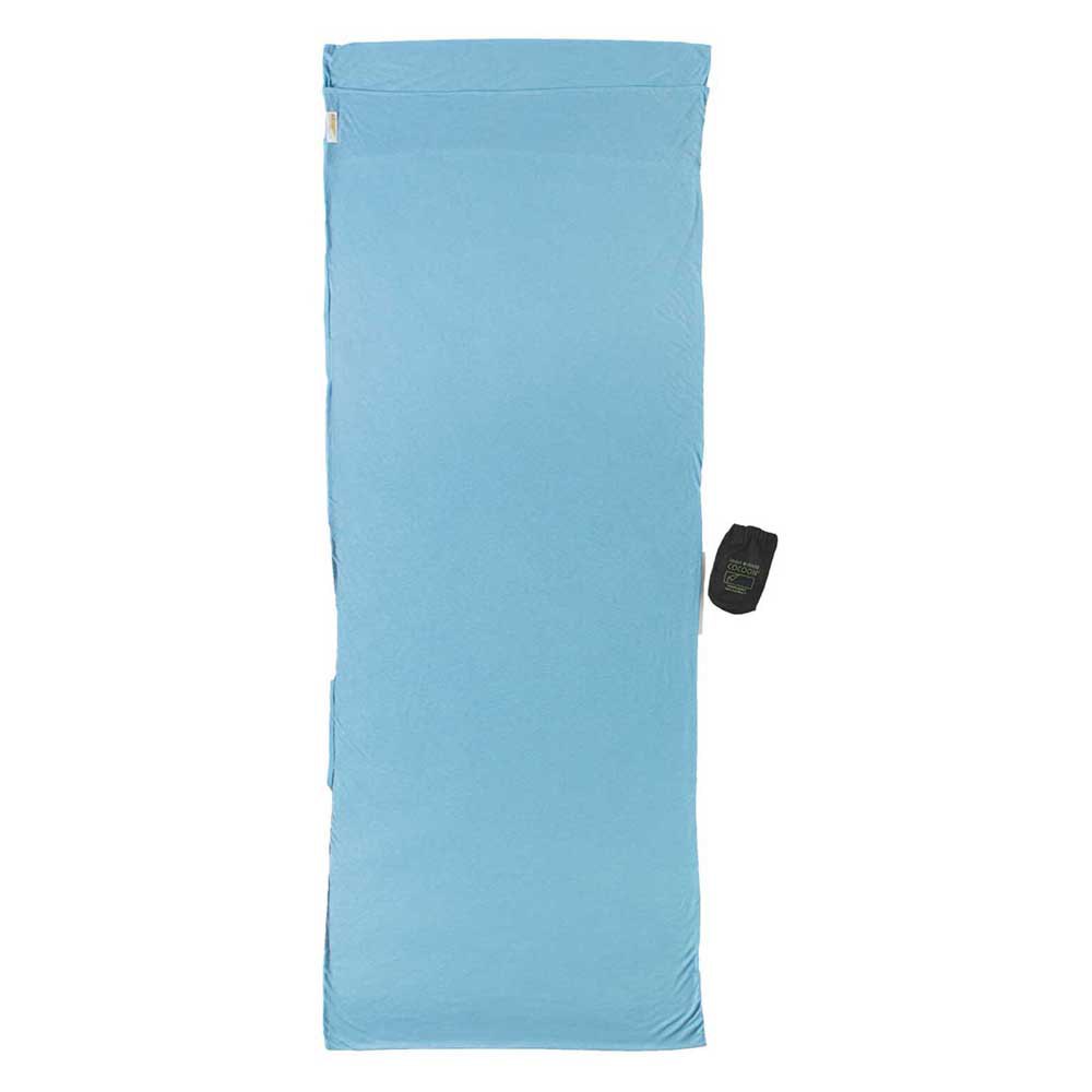 cocoon insect shield travel sheet cool max blanket bleu 215 x 82 cm