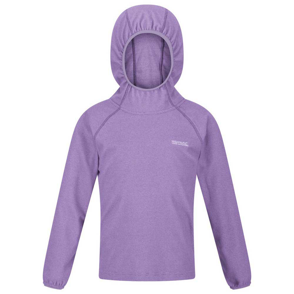 regatta loco hoodie fleece violet 7-8 years