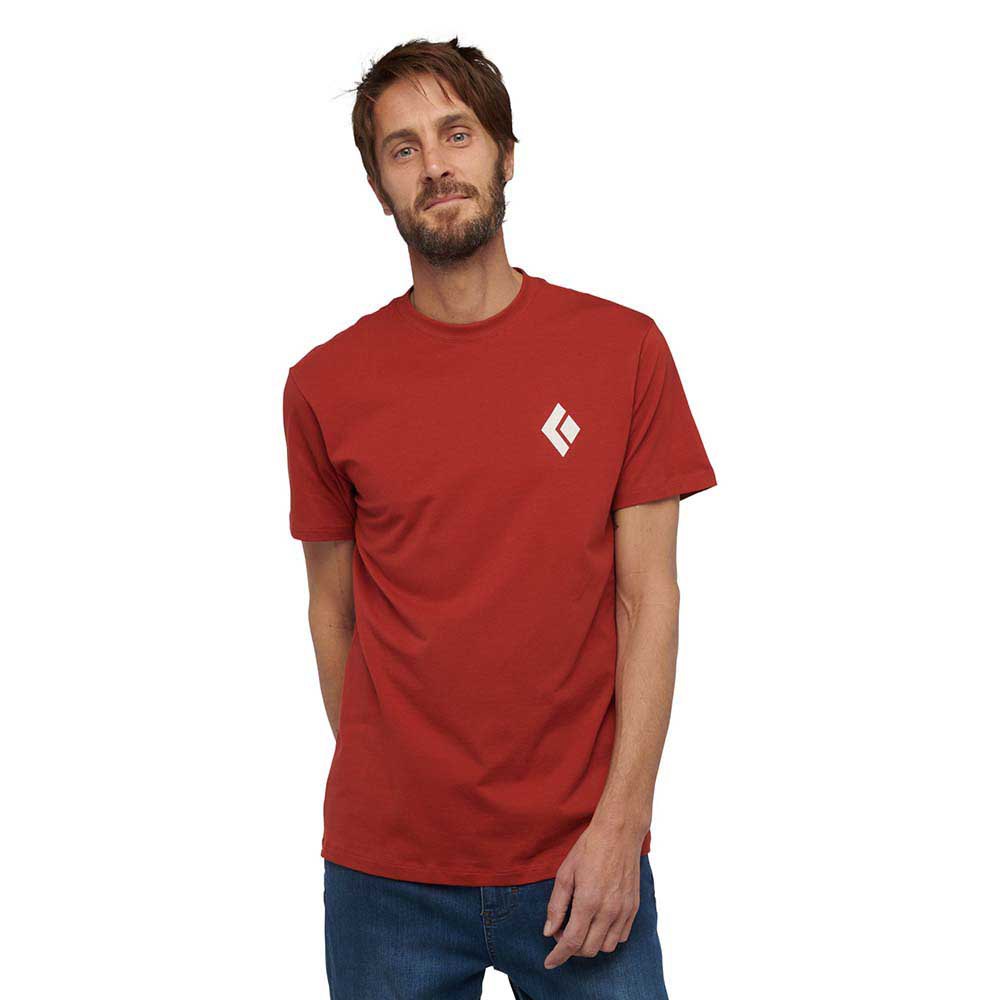 black diamond alpinist short sleeve t-shirt rouge s homme
