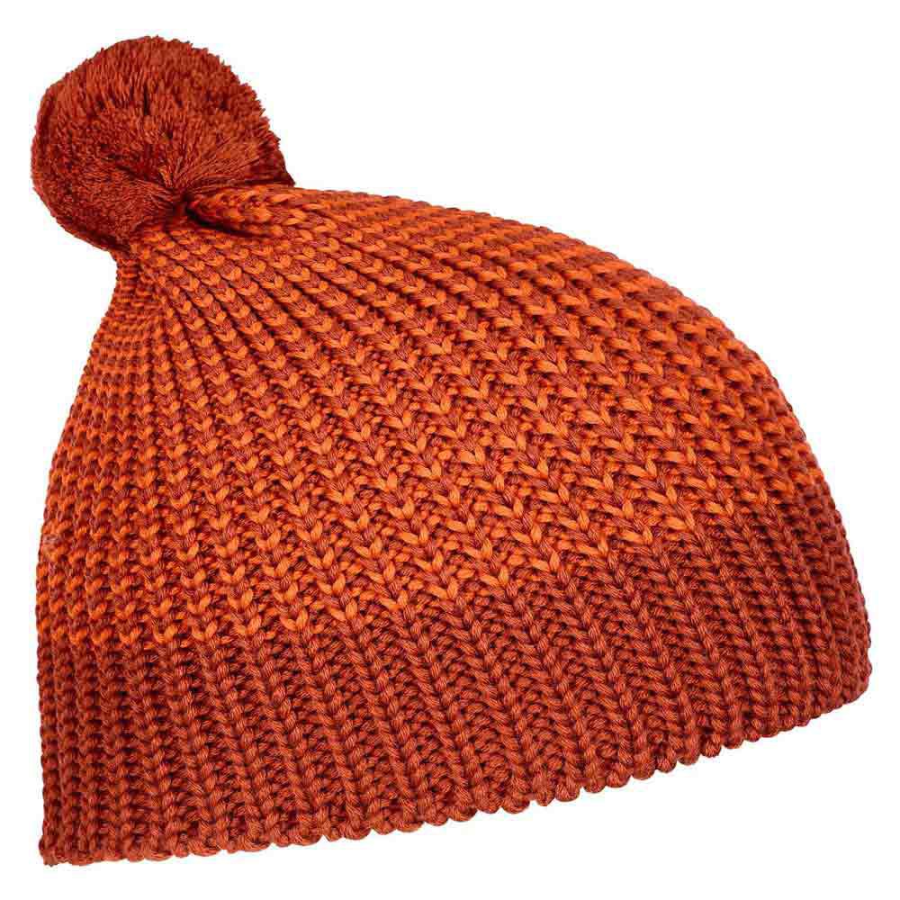 ortovox heavy knit beanie orange  homme