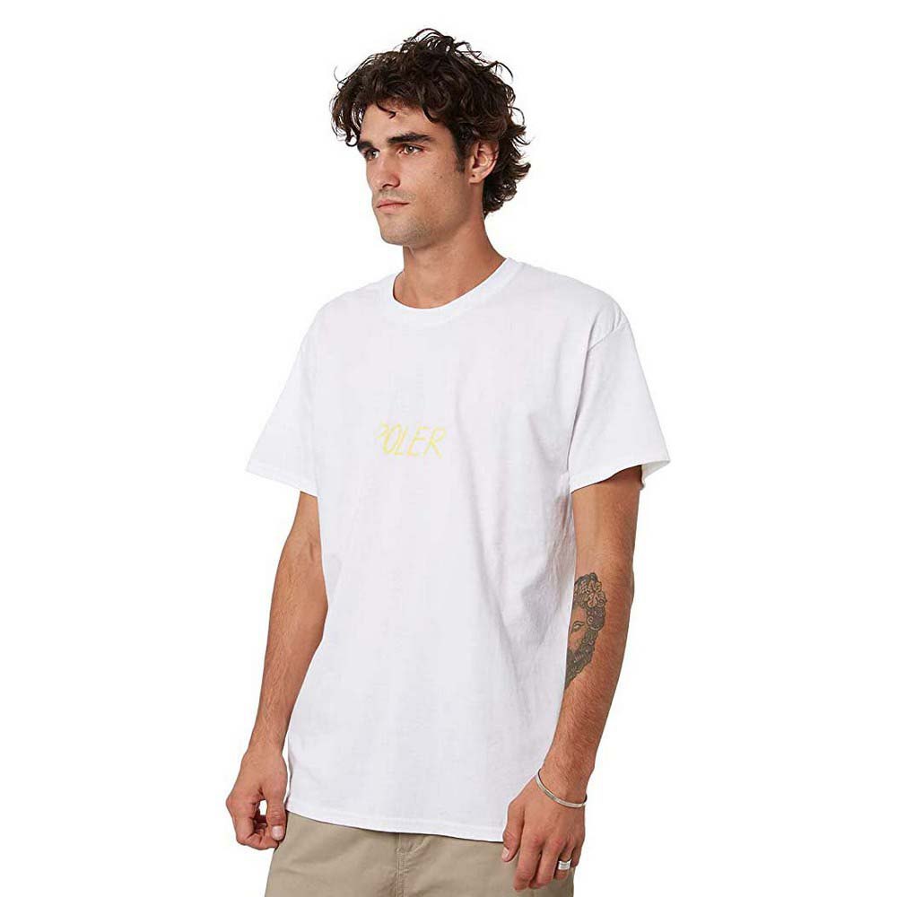 poler sunshine short sleeve t-shirt blanc s homme