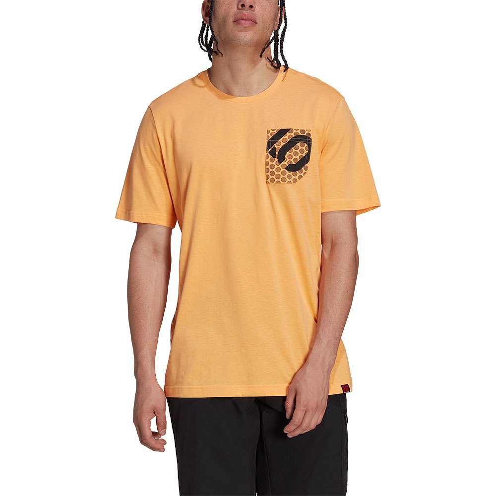 five ten botb short sleeve t-shirt orange s homme