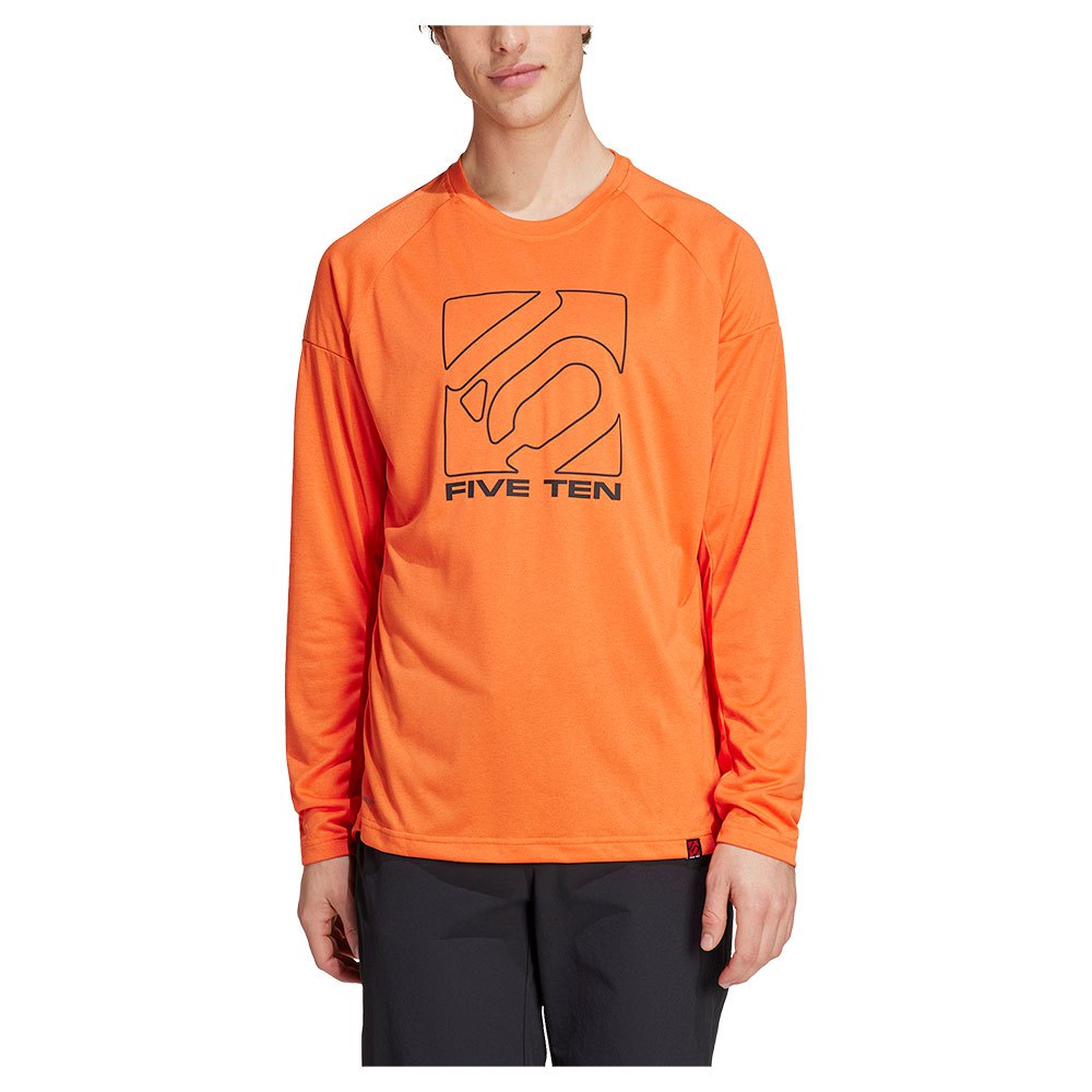 five ten long sleeve t-shirt orange l homme