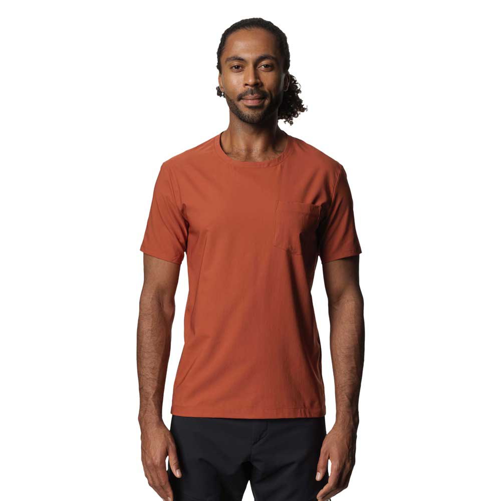 houdini cover short sleeve t-shirt rouge m homme