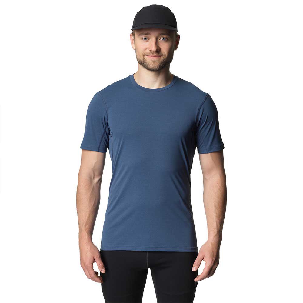 houdini pace air short sleeve t-shirt bleu xl homme